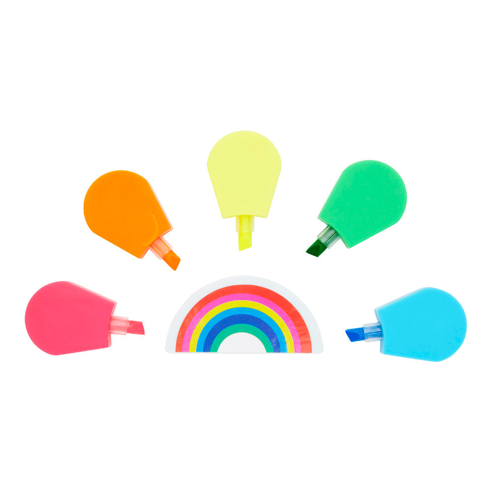 Emotionery Plush Rainbow Highlighers-Highlighters-Emotionery|StationeryShop.co.uk