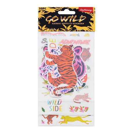 Emotionery Stickers - Go Wild Animals - Pack of 50-Sticker Books & Rolls-Emotionery|StationeryShop.co.uk
