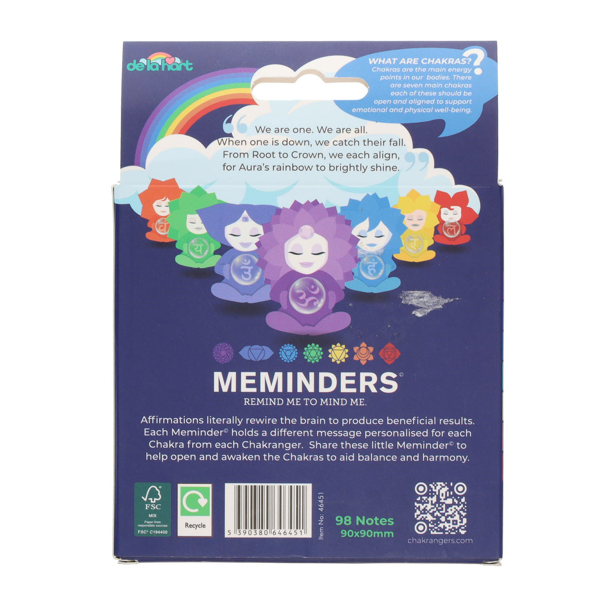 Chakranger Positive Affirmation - Memo Notes - Pack of 98