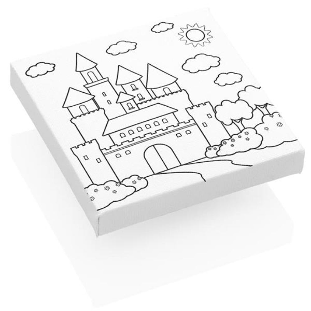 Icon Colour My Canvas 100x100mm - Castle