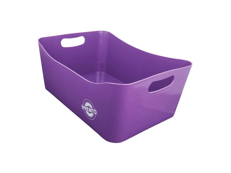 Premto Large Storage Basket - 340x225x140mm - Grape Juice Purple