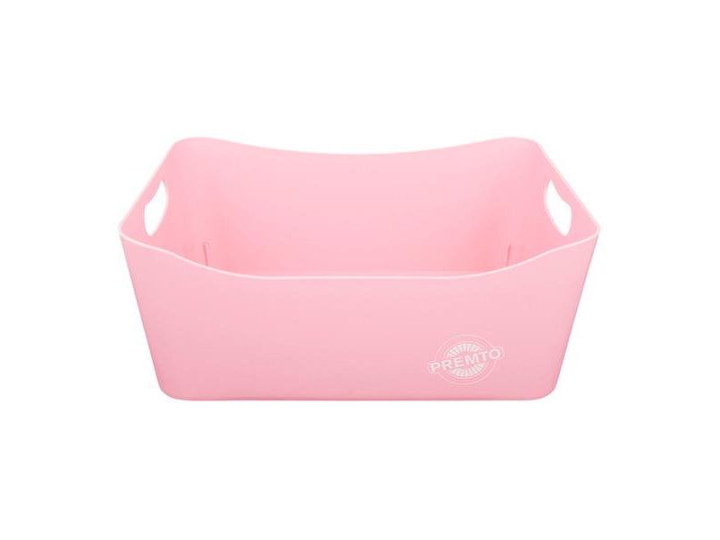 Premto Pastel Large Storage Basket - 340x225x140mm - Pink Sherbet