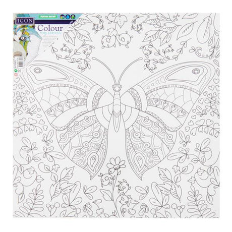 Icon Colour My Canvas 300X300mm- Fly Butterfly