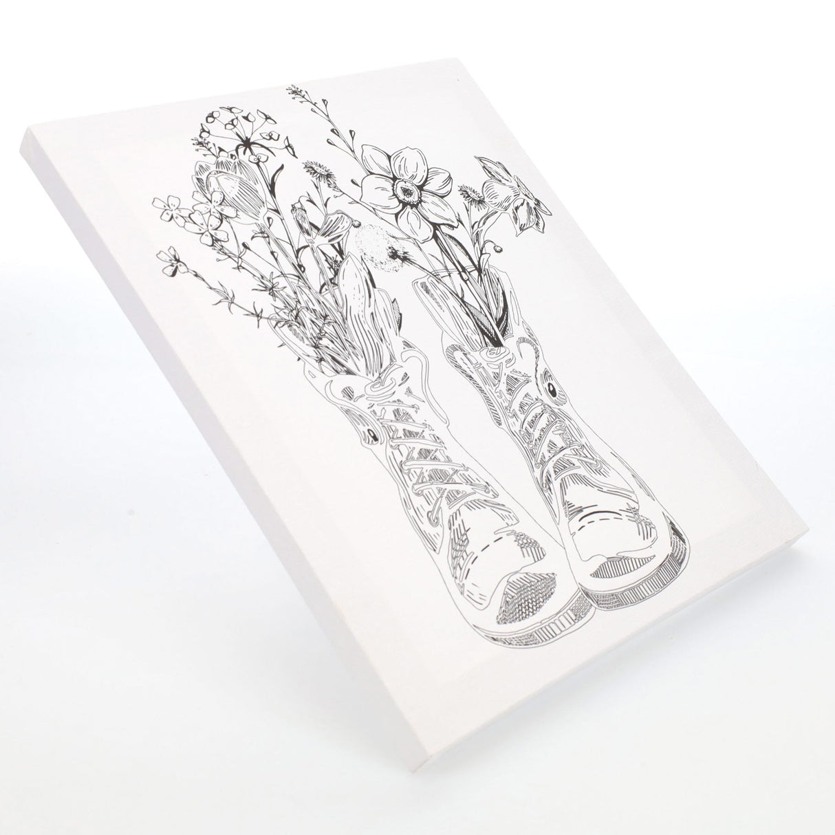 Icon Colour My Canvas - 250x300mm - Floral Boots