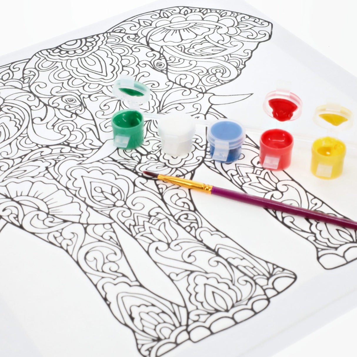 Icon Colour My Canvas - 300x300mm - Elephant