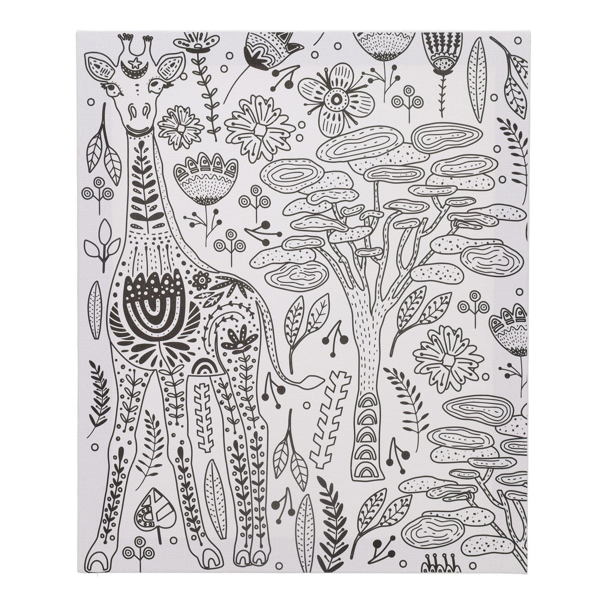 Icon Colour My Canvas - 250mm x 300mm - Jungle Giraffe