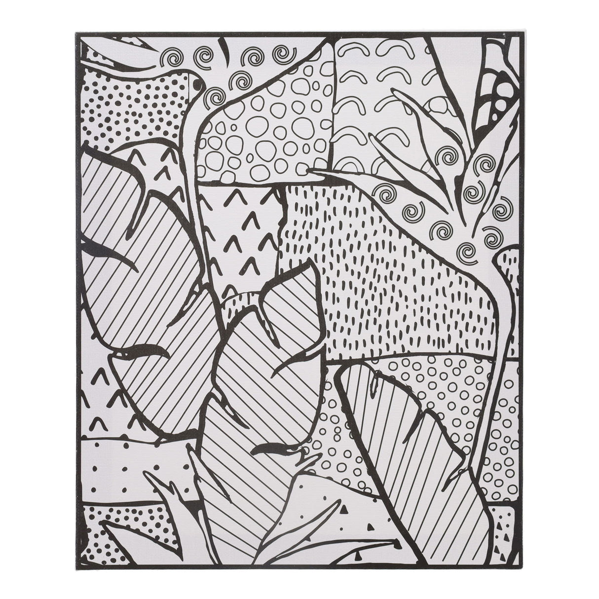 Icon Colour My Canvas - 250mm x 300mm - Abstract Leaves