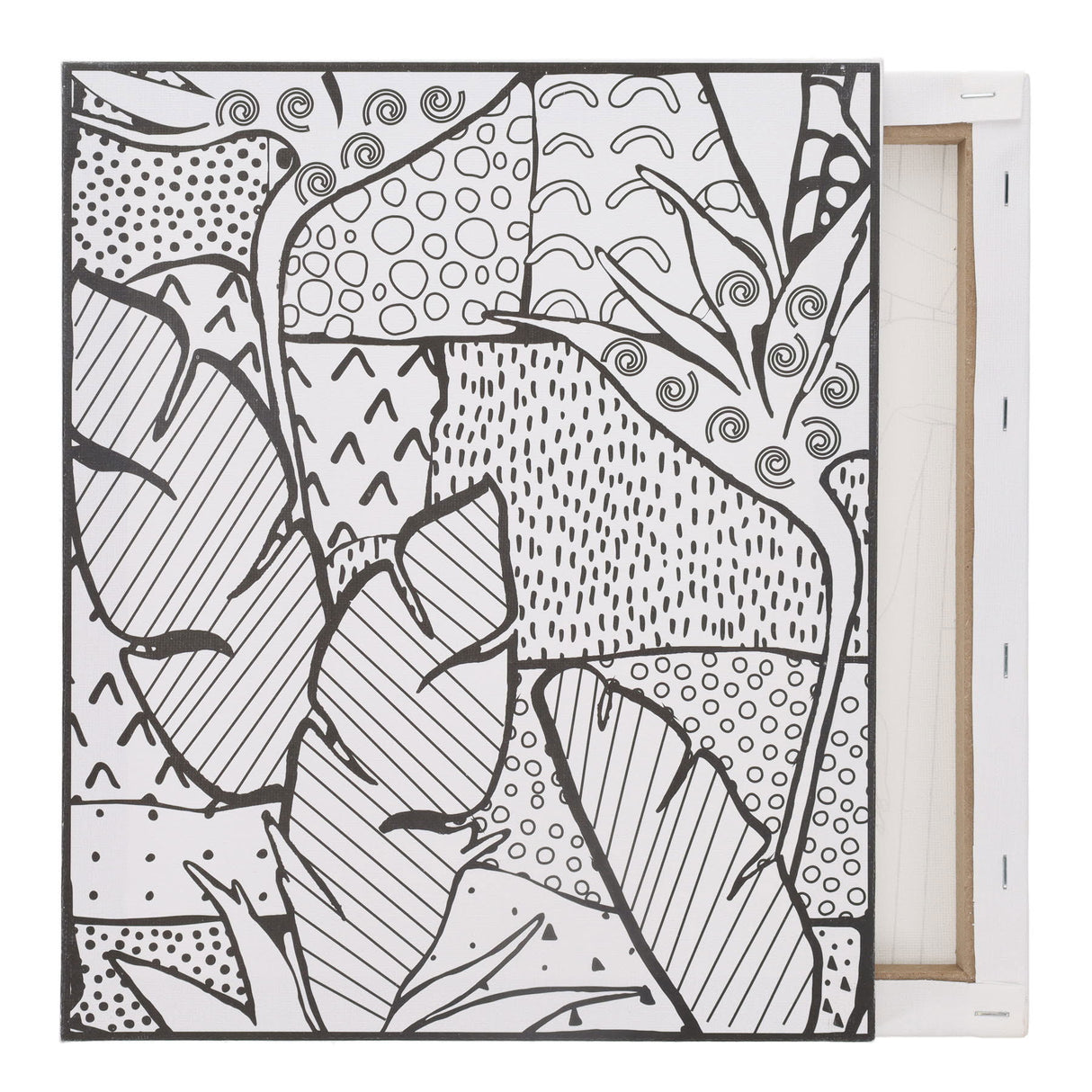 Icon Colour My Canvas - 250mm x 300mm - Abstract Leaves