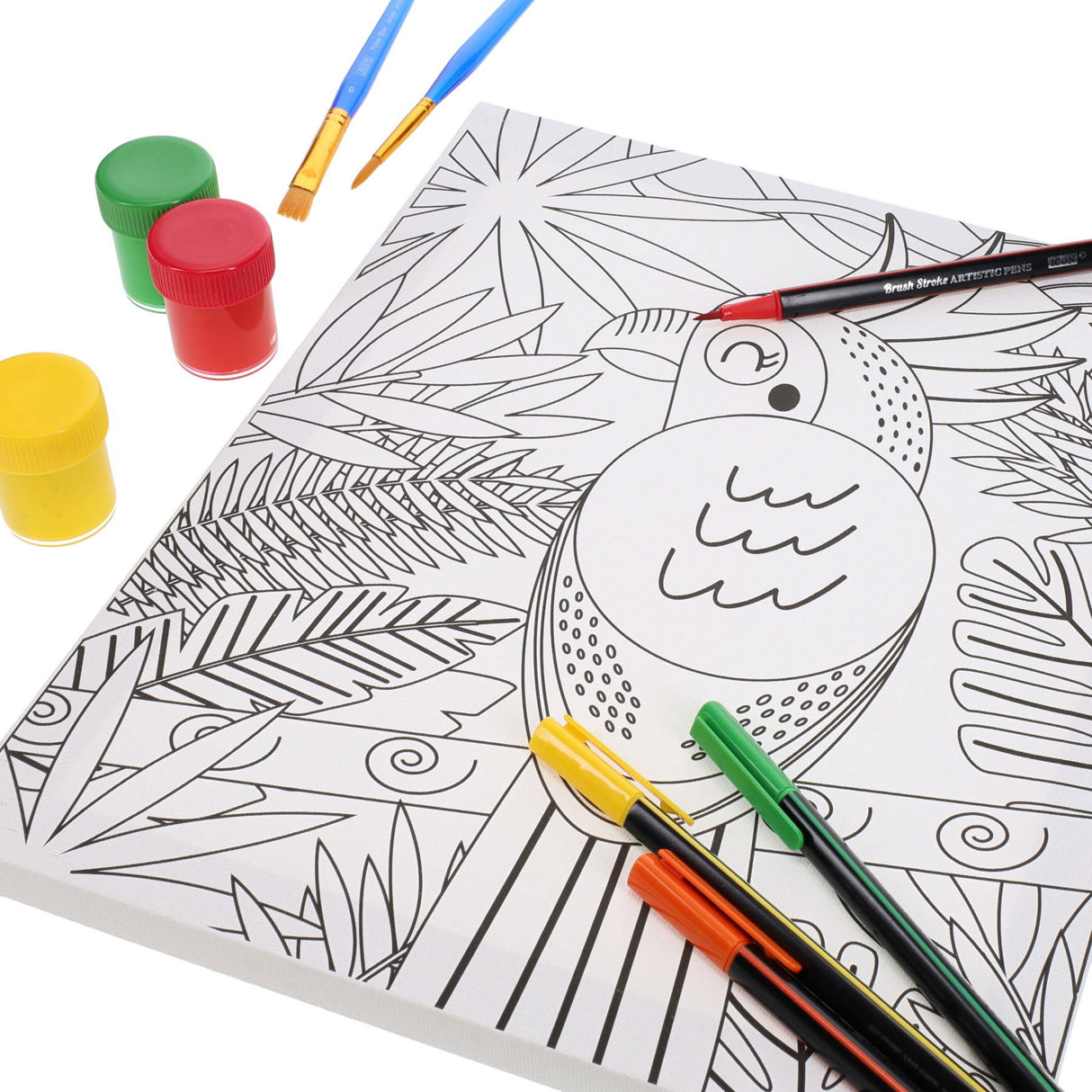 Icon Colour My Canvas - 250mm x 300mm - Parrot