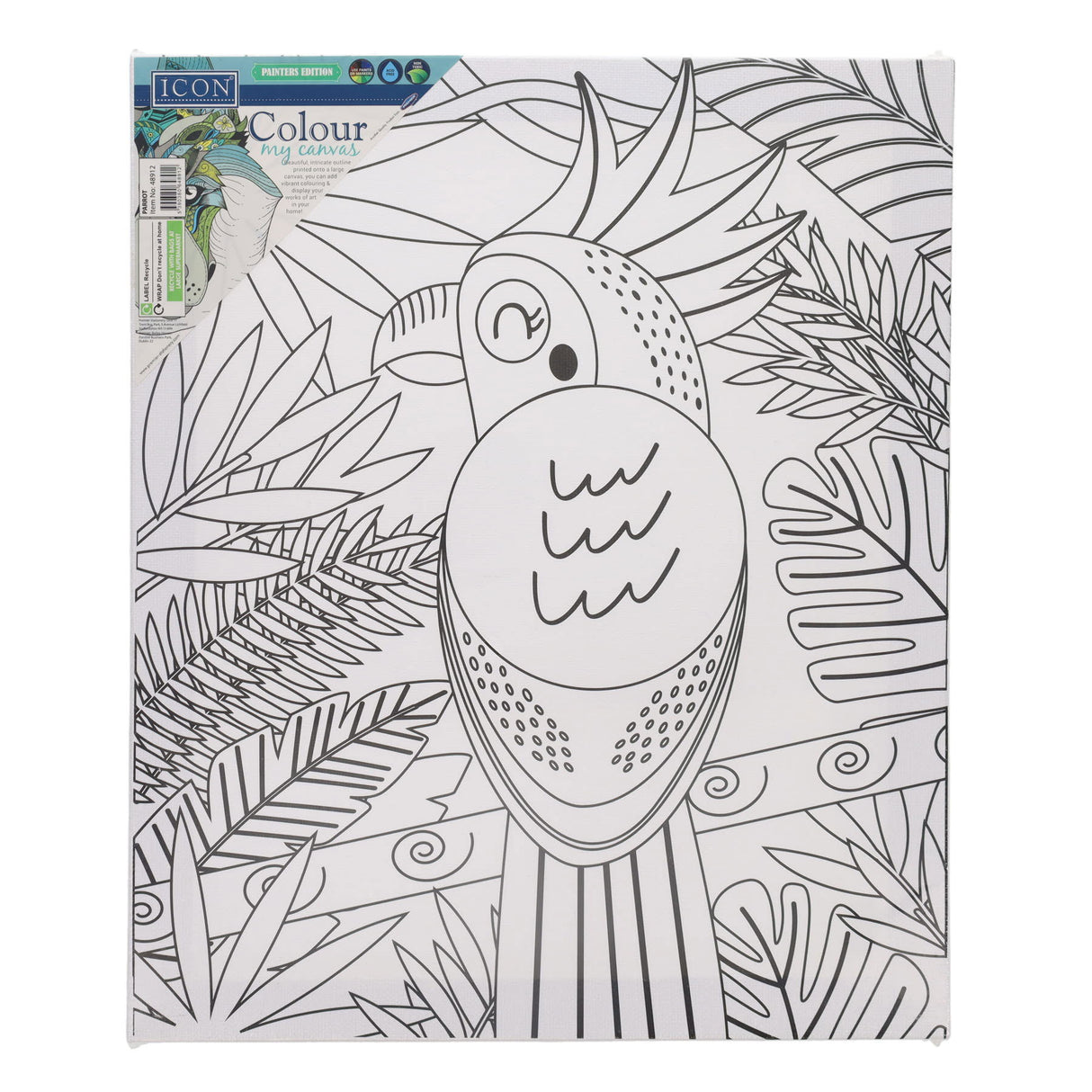 Icon Colour My Canvas - 250mm x 300mm - Parrot