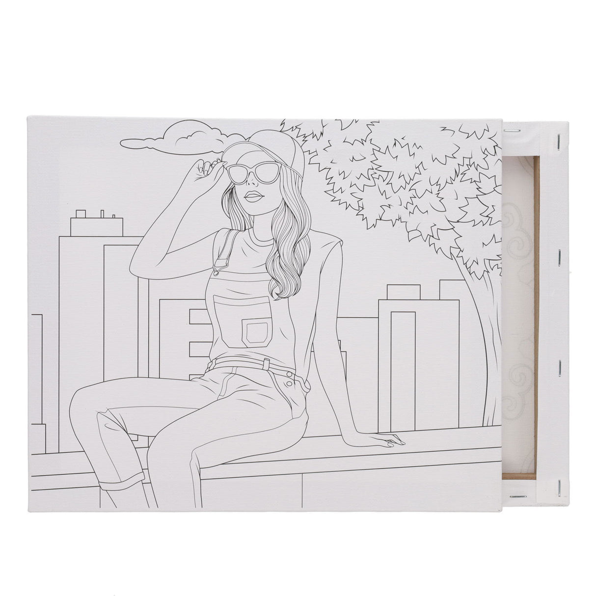 Icon Colour My Canvas - 300mm x 250mm - Relaxed Woman