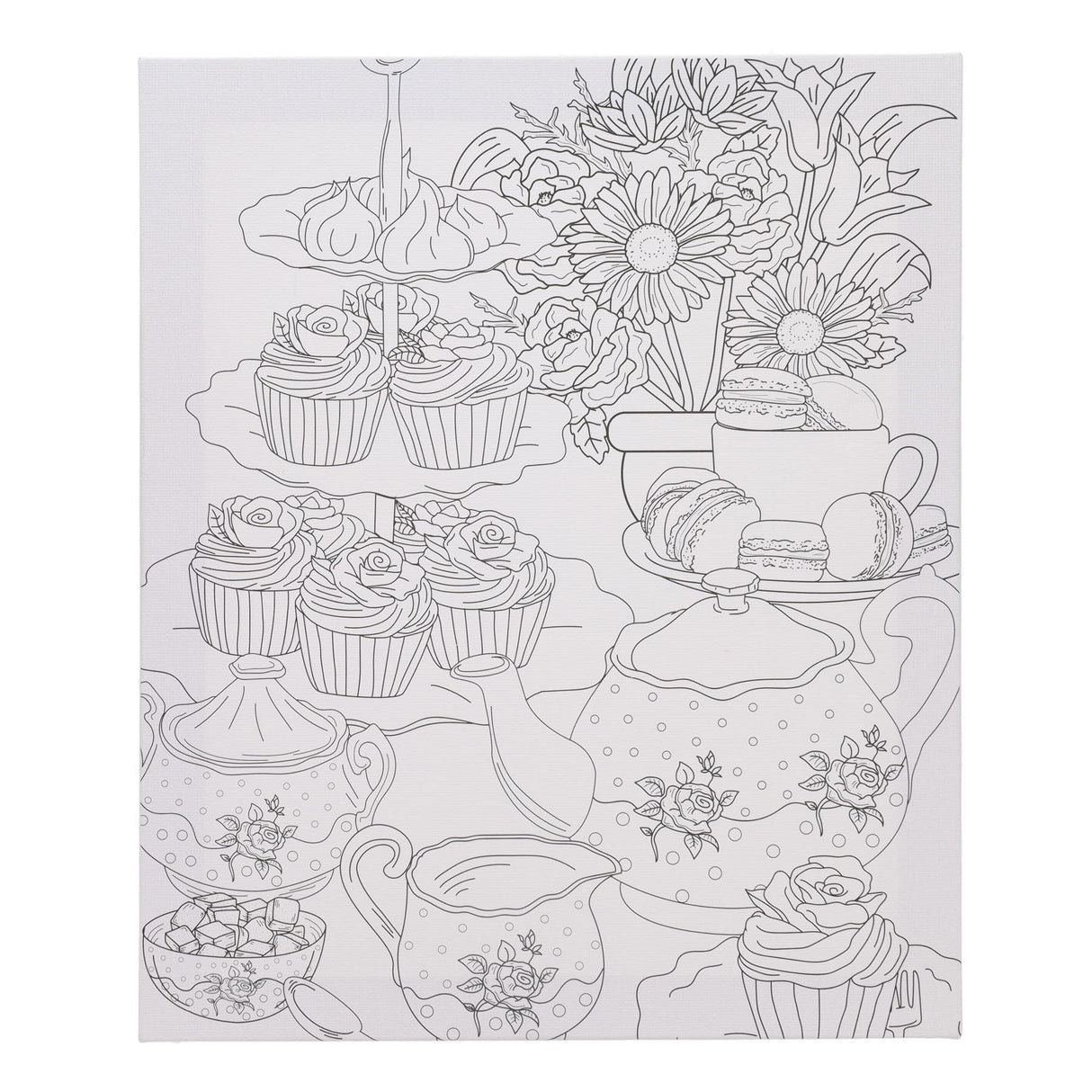 Icon Colour My Canvas - 250mm x 300mm - Tea Party