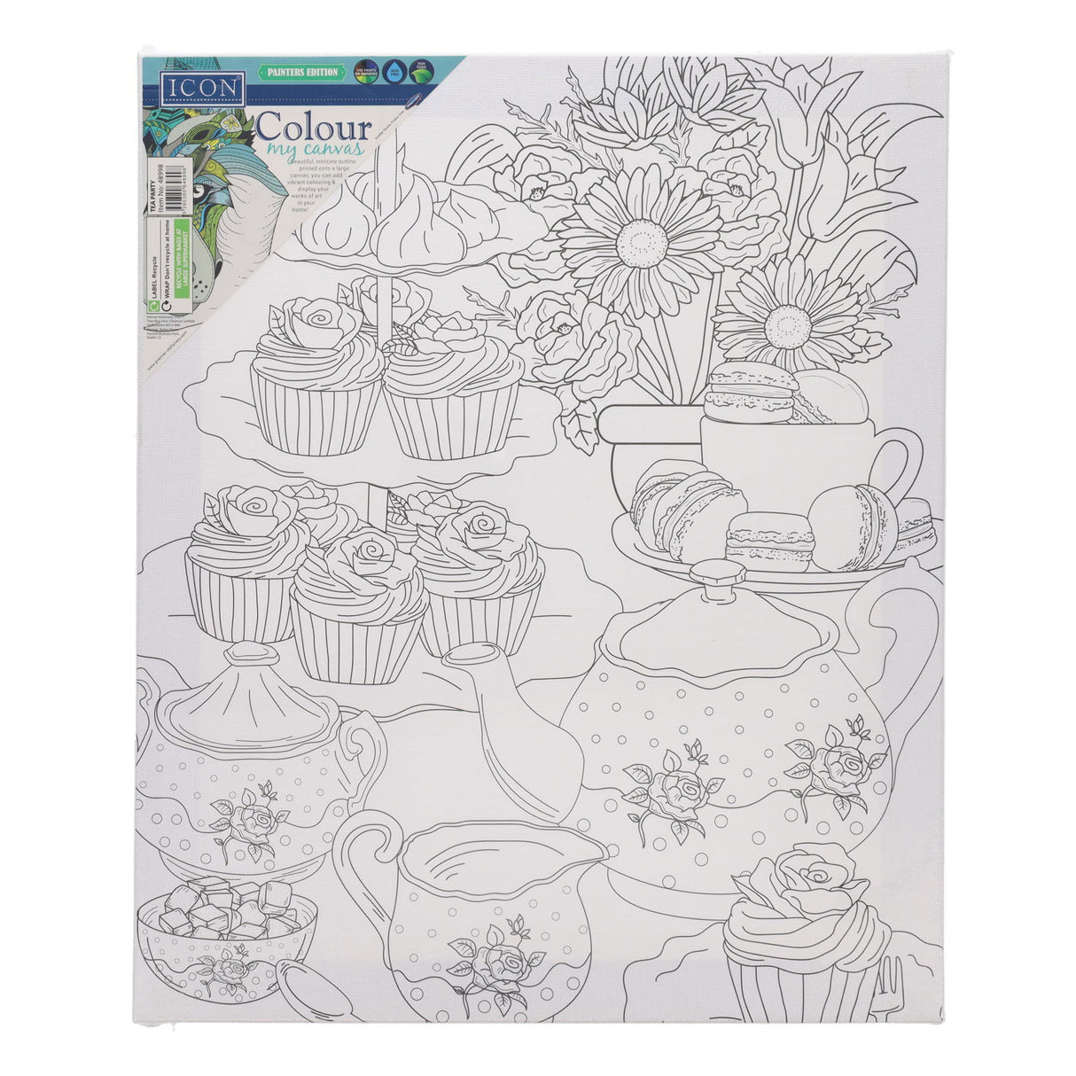 Icon Colour My Canvas - 250mm x 300mm - Tea Party