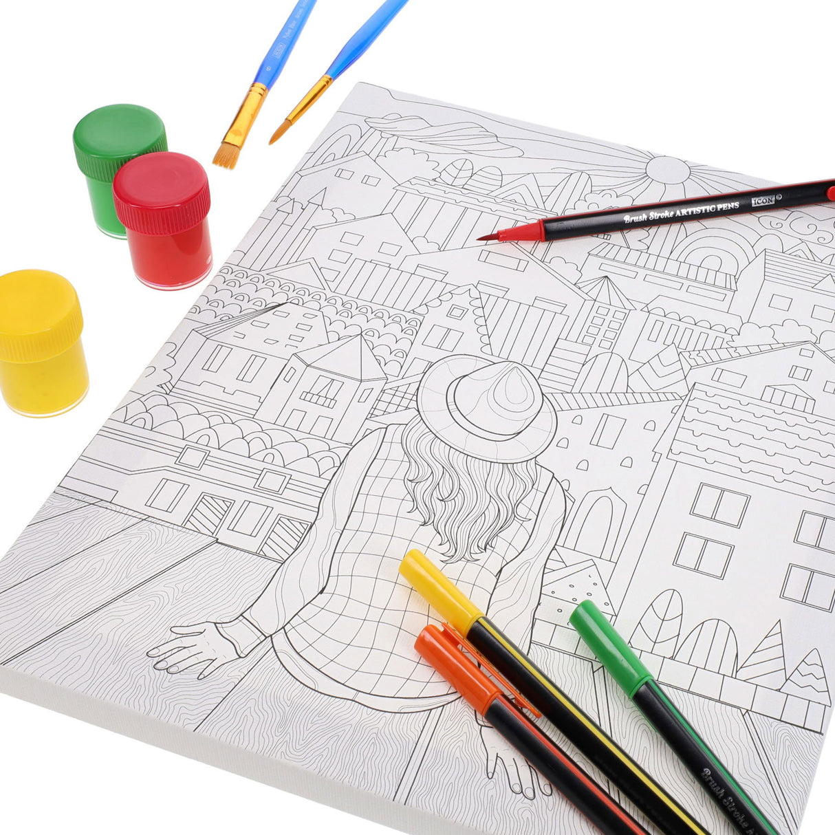 Icon Colour My Canvas - 250mm x 300mm - Suburbs