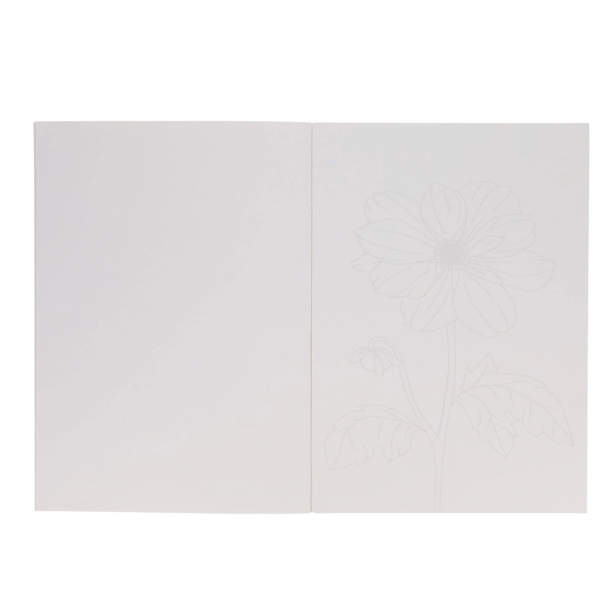 Icon A4 Pre-Drawn Watercolour Paper Pad 12 Sheets - 300gsm- Florals