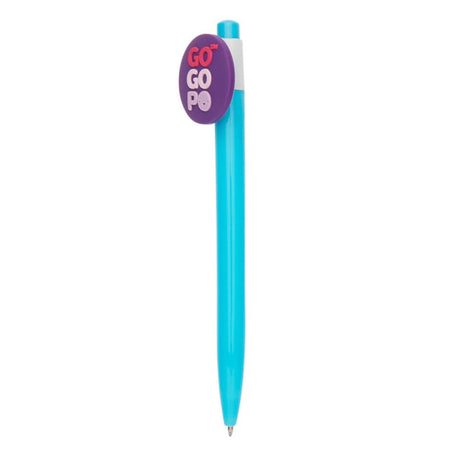 GOGOPO Logo Ballpoint Pen - Blue-Ballpoint Pens-GOGOPO|StationeryShop.co.uk