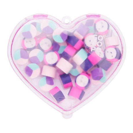 GOGOPO Mini Erasers in Heart Case - Purple Heart-Erasers-GOGOPO|StationeryShop.co.uk