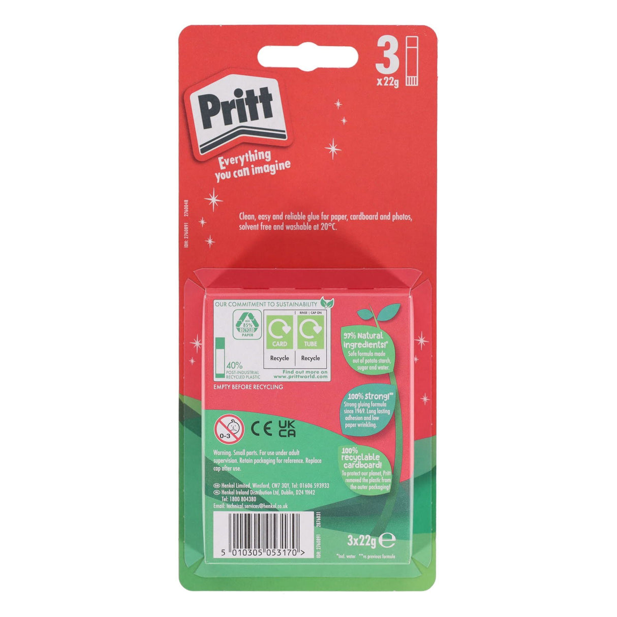 Pritt Stick - Pack of 3