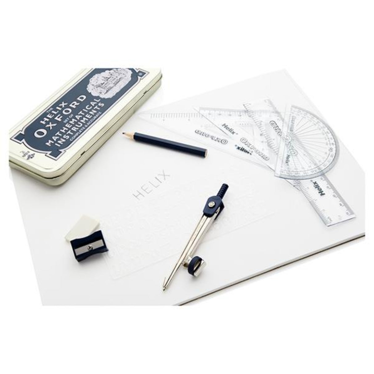 Helix Oxford Set of Mathematical Instruments - Complete & Accurate