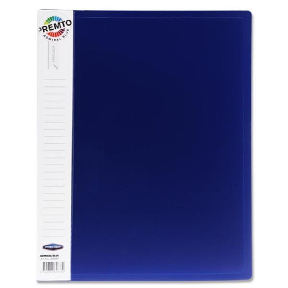 Premto A4 40 Pocket Display Book - Admiral Blue