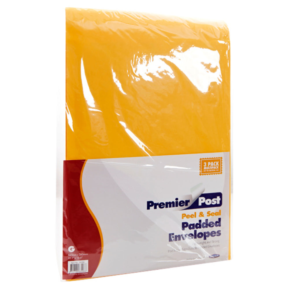 Premail Size G Padded Envelopes - 260x345mm - Pack of 4