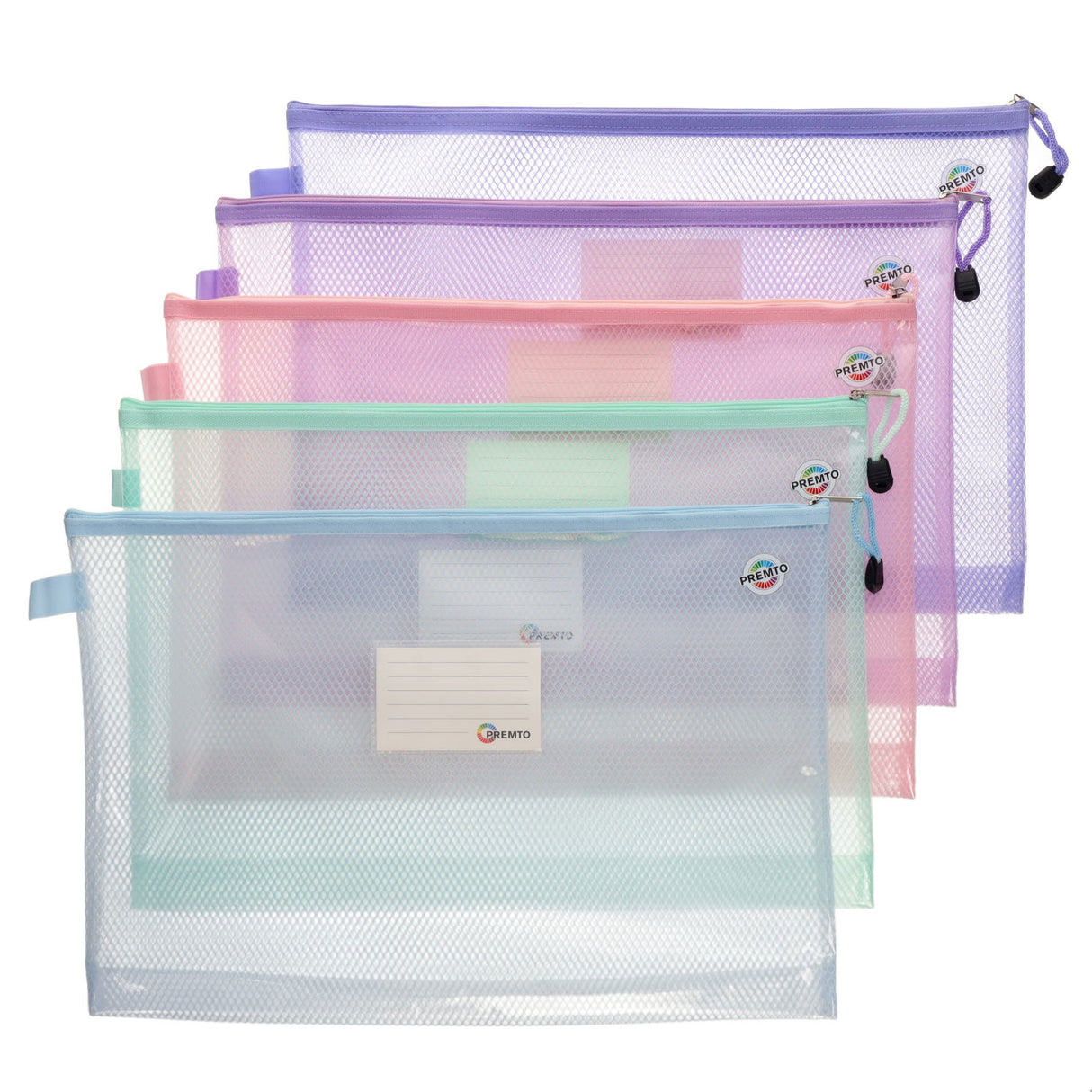 Premto Pastel Multipack|B4+ Ultramesh Expanding Wallet - Pack of 5