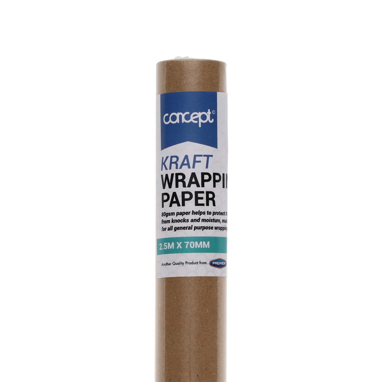 Concept Brown Wrapping Paper Roll - 2.5m x 70cm