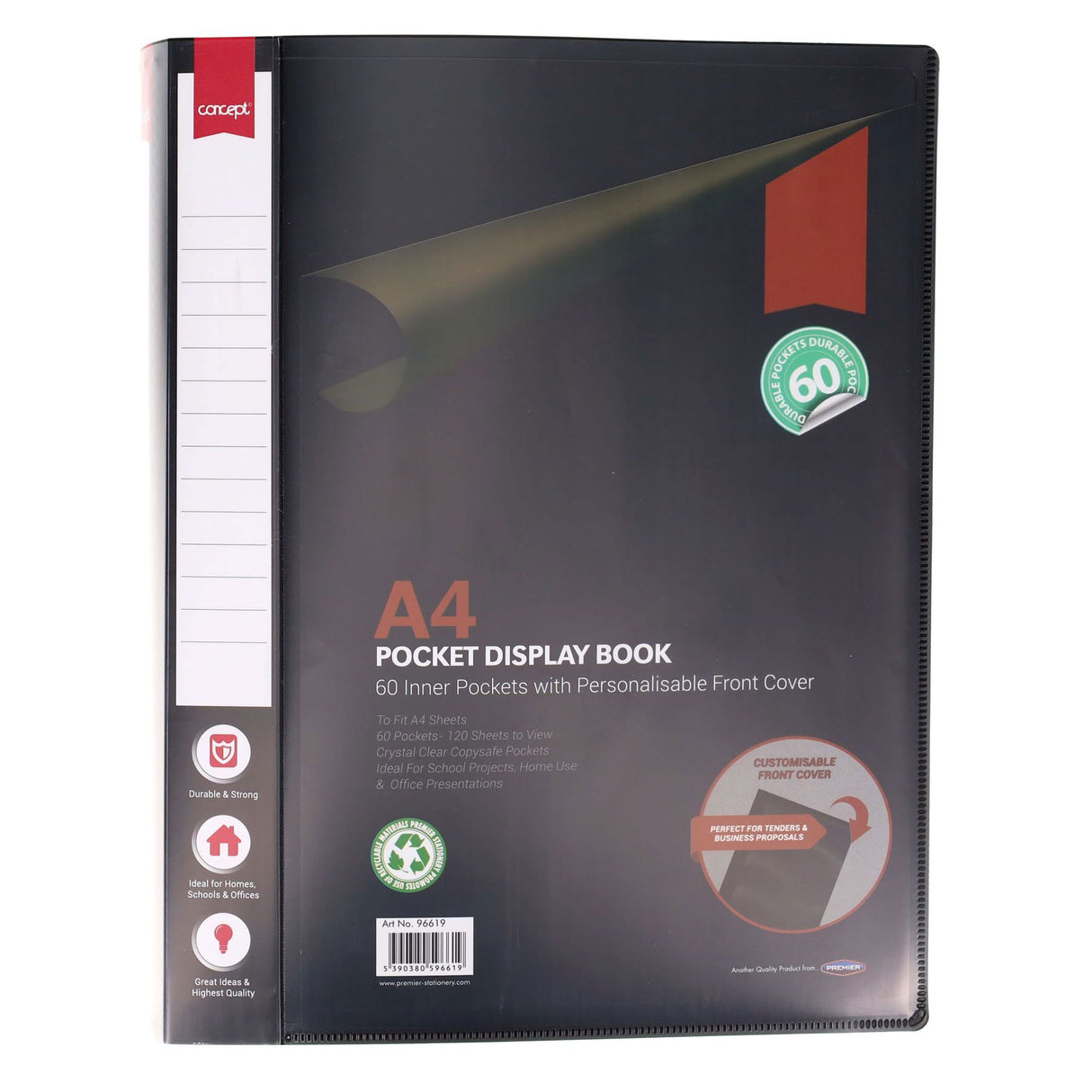Concept A4 Display Book - 60 Pockets