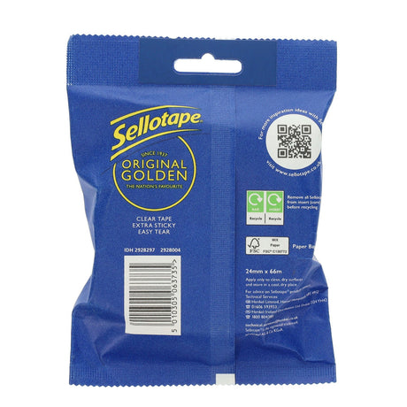 Sellotape Original Golden Tape - 24mm x 66m
