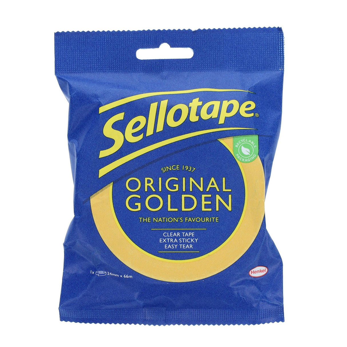 Sellotape Original Golden Tape - 24mm x 66m