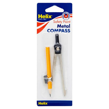 Helix Point Metal Compass & Pencil-Compasses-Helix|StationeryShop.co.uk