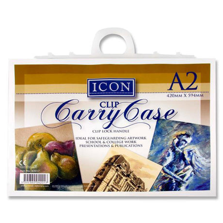 Icon A2 Carry Case with Handle-Art Storage & Carry Cases-Icon|StationeryShop.co.uk