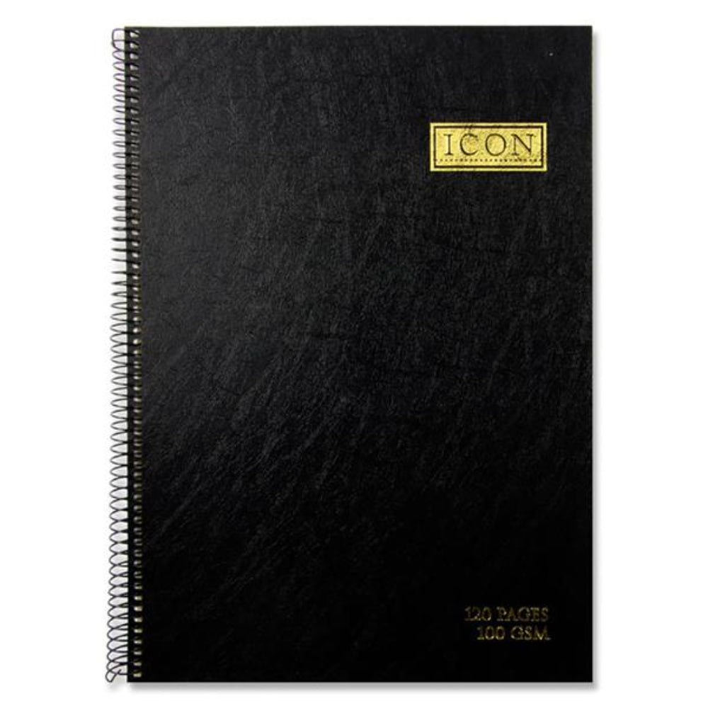 Icon A4 Spiral Hardcover Sketchbook - 100gsm - 120 Pages-Sketchbooks-Icon|StationeryShop.co.uk