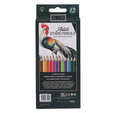 Icon Artists Studio Triangular Colouring Pencils - Pack of 12-Colouring Pencils-Icon|StationeryShop.co.uk