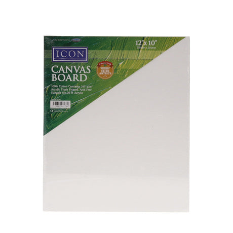 Icon Canvas Board - 365gsm - 12x10-Blank Canvas-Icon|StationeryShop.co.uk