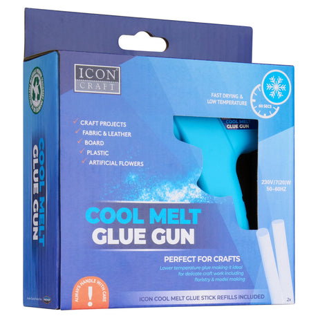 Icon Cool Melt Glue Gun - Blue-Glue Guns & Refills-Icon|StationeryShop.co.uk