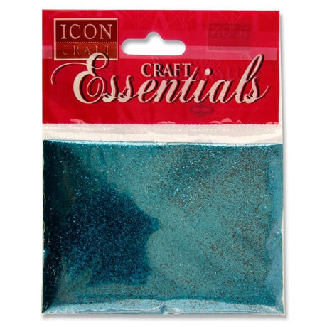 Icon Craft Essentials Glitter - Turquoise - Pack of 25g-Sequins & Glitter-Icon|StationeryShop.co.uk