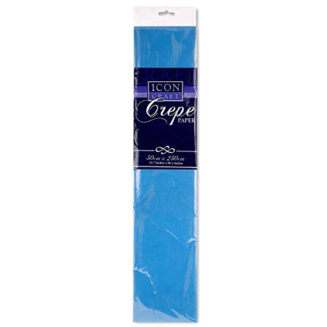 Icon Crepe Paper - 17gsm - 50cm x 250cm - Dark Blue-Crepe Paper-Icon|StationeryShop.co.uk