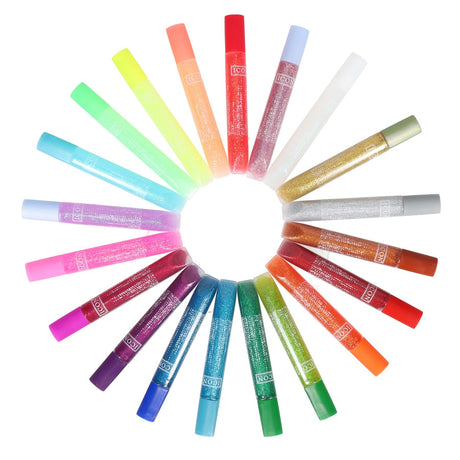 Icon Glitter Glue Pens - Pack of 20-Sequins & Glitter-Icon|StationeryShop.co.uk