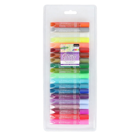 Icon Glitter Glue Pens - Pack of 20-Sequins & Glitter-Icon|StationeryShop.co.uk