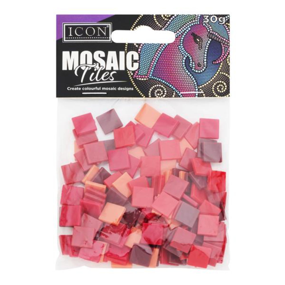 Icon Mosaic Tiles - Red-Mosaic Kits-Icon|StationeryShop.co.uk