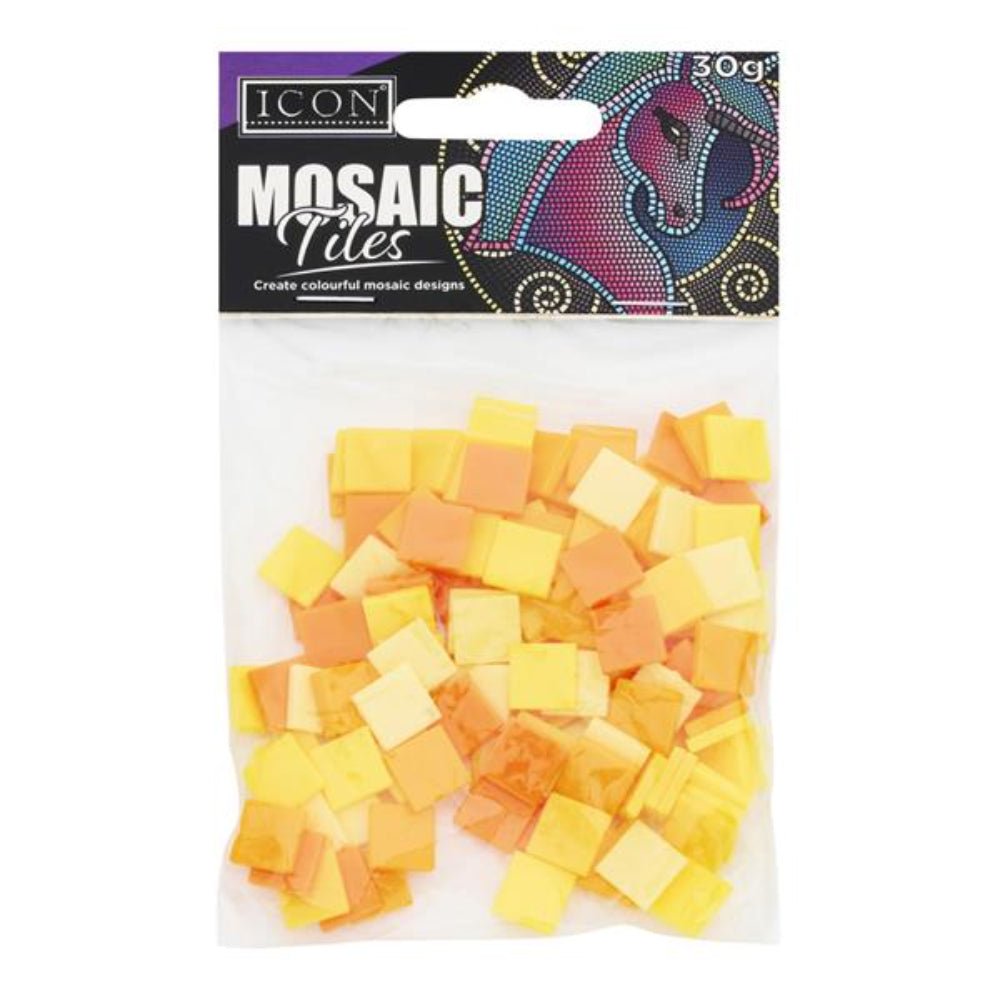 Icon Mosaic Tiles - Yellow-Mosaic Kits-Icon|StationeryShop.co.uk