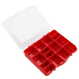 Icon Multipack | 15 Compartment Storage Box - Black & Red-Art Storage & Carry Cases-Icon|StationeryShop.co.uk