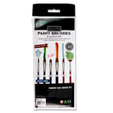 Icon Paint Brushes for Professionals - Golden Taklon - 10 Pieces-Paint Brushes-Icon|StationeryShop.co.uk