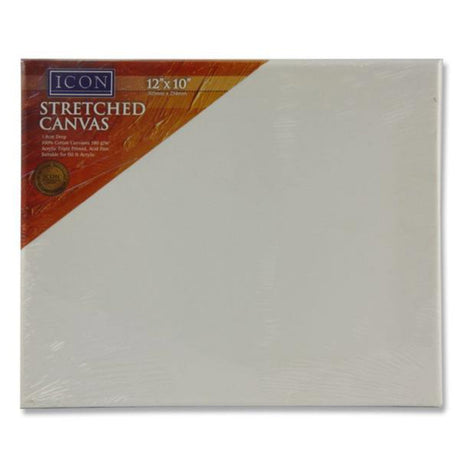 Icon Stretched Canvas - 380gsm - 12x10-Blank Canvas-Icon|StationeryShop.co.uk