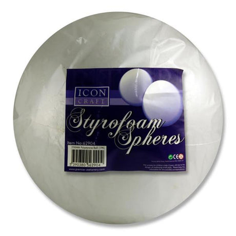 Icon Styrofoam Sphere - 250mm-Styrofoam/Polyestyrene-Icon|StationeryShop.co.uk