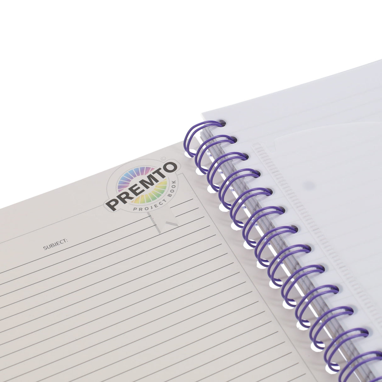 Premto Pastel A5 Wiro Project Book - 5 Subjects - 250 Pages - Primrose