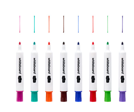 Pro:Scribe Dry Wipe Whiteboard Markers Intense - Pack of 8