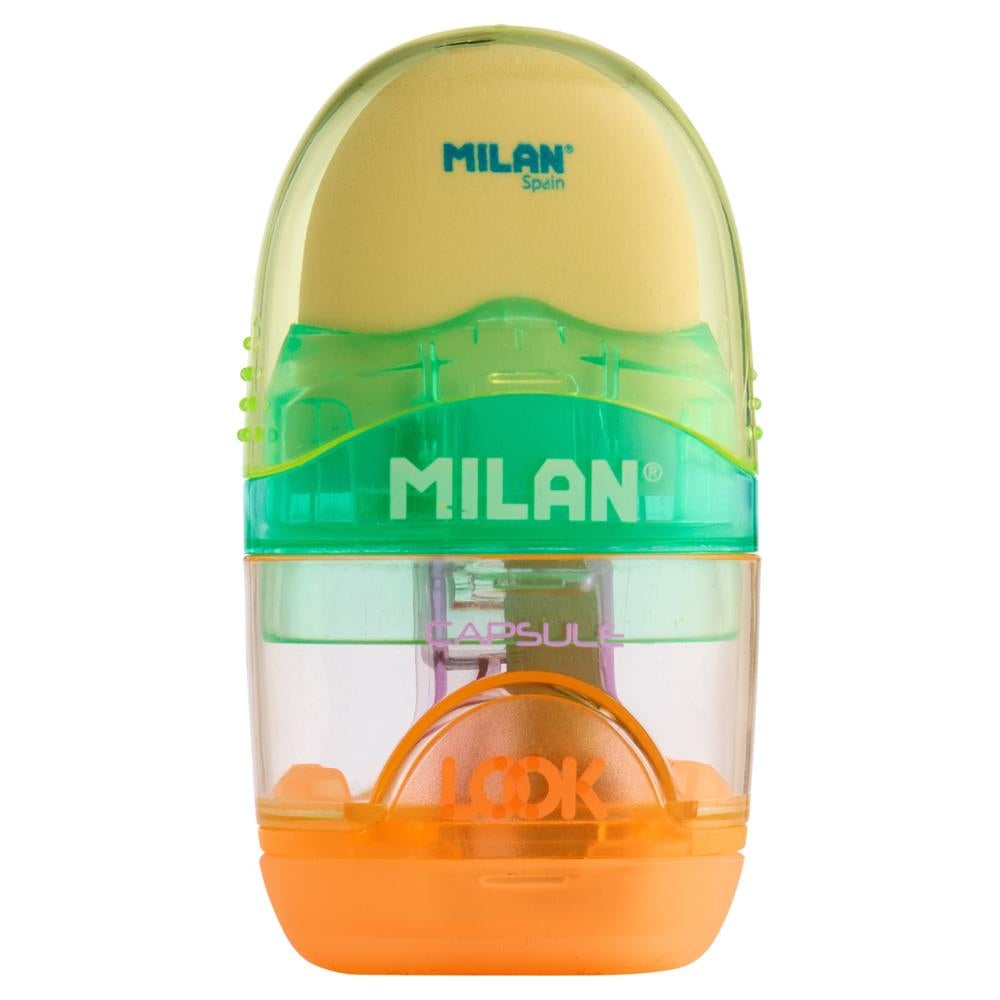 Milan Capsule Sharpener and Eraser 3 - Ombre
