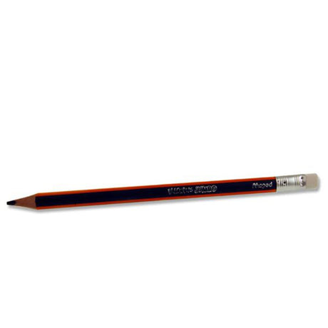 Maped Black'Peps Jumbo Triangular Graphite HB Pencil with Eraser-Pencils-Maped|StationeryShop.co.uk